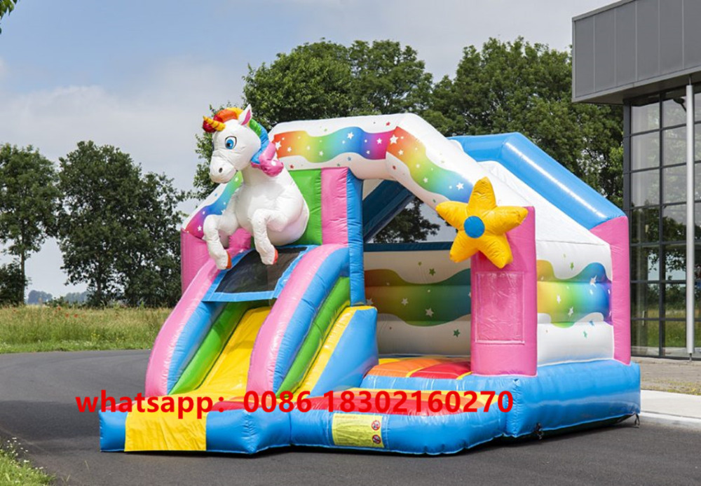 PVC inflatable Bouncy Castle Inflatable slide with Trampoline Inflatable Bouncer