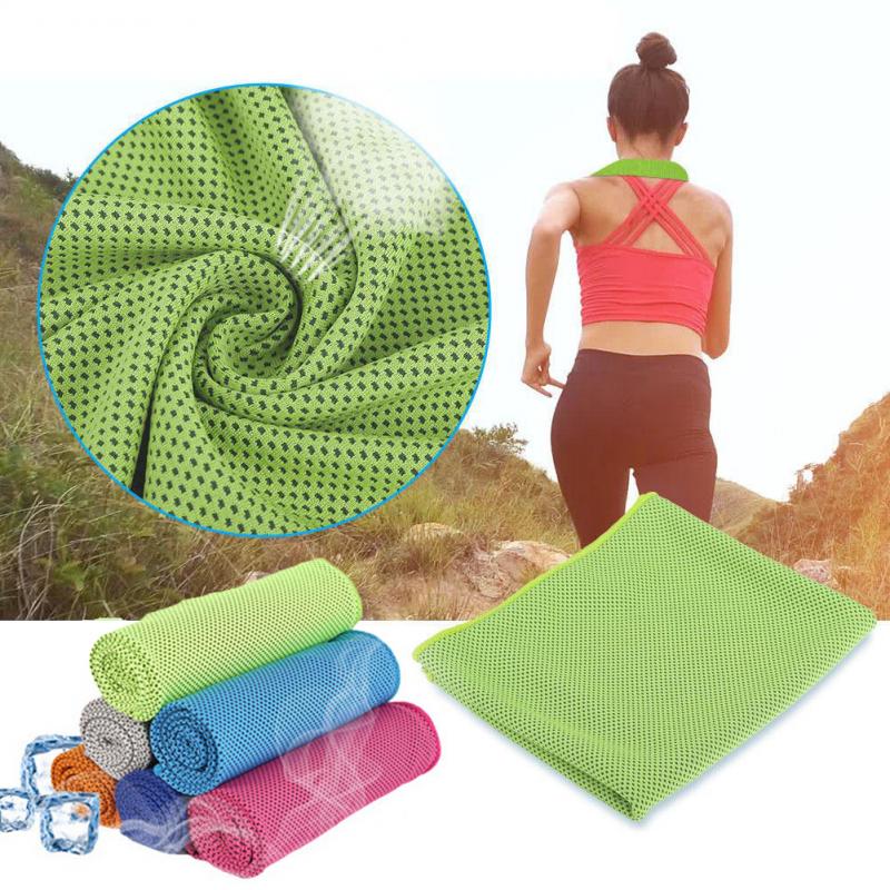 Cold Sensation Towel Rapid Instant Cooling Towel Quick Drying Fitness Cycling Jogging Gym Sport Outdoor Swimming Towel