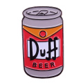 Homer favourite beer enamel pin Duff Beer brooch