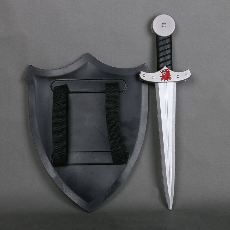 Toys Sword Children Security Simulation Sword Model Weapon Knight Sword Warrior Shield Cos Toys Arms