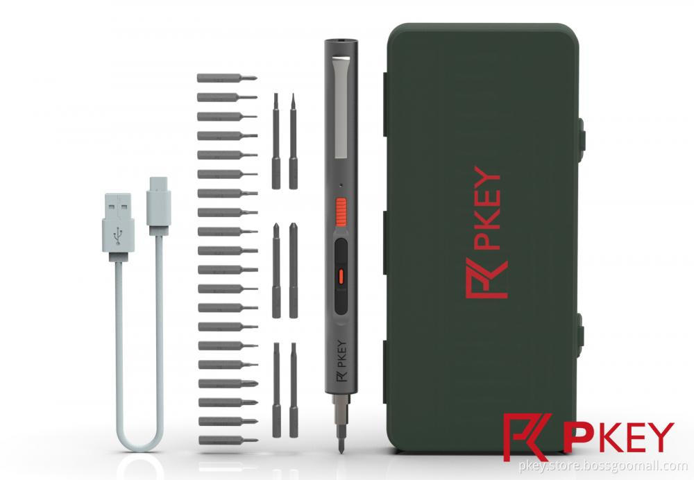 PPKEY Electric Screwdriver With 26 pieces Magnetic Bits