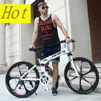 Comfortable 24/26 inch 30 speed Variable Speed Double Shock-Absorbing Disc Brake Adult Bicycle Folding Mountain Bike 2020 New