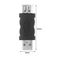Firewire IEEE 1394 6 Pin Female to USB 2.0 Type A Male Adaptor Adapter Cameras Mobile Phones MP3 Player PDAs Black