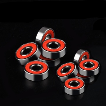 1/10PCs Stainless Steel Bearings High Performance Roller Skate Scooter Skateboard Wheel Bearings Red ABEC 9 Scooter Parts