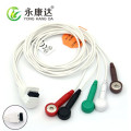 Mortara Telemetering Holter cable and leadwires with 5Lead, AHA, Snap,Style ECG LEADWIRE Set