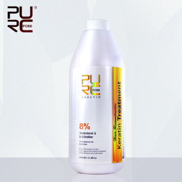 PURC Hot Sale 1000ml 8% Formaldehyde hair treatment products Brazilian keratin chocolate smell for hair treatments hair care