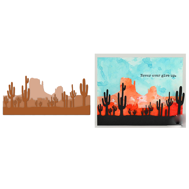 Desert Cactus Metal Cutting Dies Stencils for DIY Scrapbooking Photo Album Decorative Embossing Paper Card Crafts Die Cut 2019
