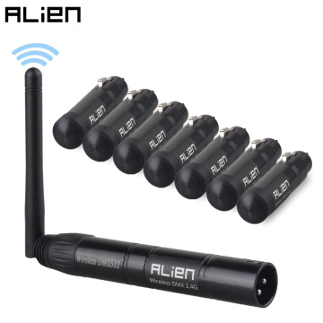 ALIEN 2.4G ISM Wireless DMX 512 Dfi Controller XLR Receiver Transmitter For Disco DJ Party Bar Stage PAR Moving Head Laser Light