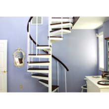 Cheap price design indoor spiral stairs wood