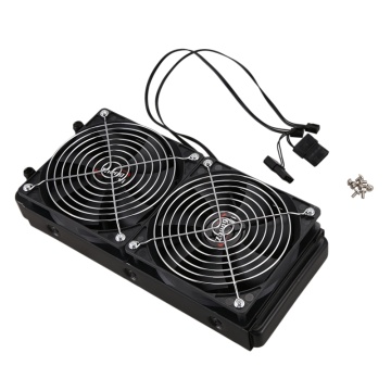 Aluminum 240mm 10 Pipe Water Cooling Cooled Row Heat Exchanger Radiator with Fan for CPU PC Water Cooling System