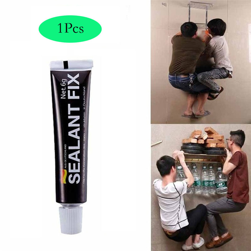 1Pcs 6g Sealant Fix Glass Glue Polymer Metal Adhesive Sealant Fix Waterproof Quick Drying Universal Glue Polymer #4J10