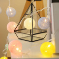 2.2M 20 LED Cotton Ball Garland Lights String Christmas Xmas Outdoor Holiday Wedding Party Baby Bed Fairy Lights Decorations