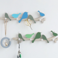 4 Hooks Creative Bird Shape Hooks Home Decorative Coat Key Clothes Hook Hanger Wall Door Hanging Decoration