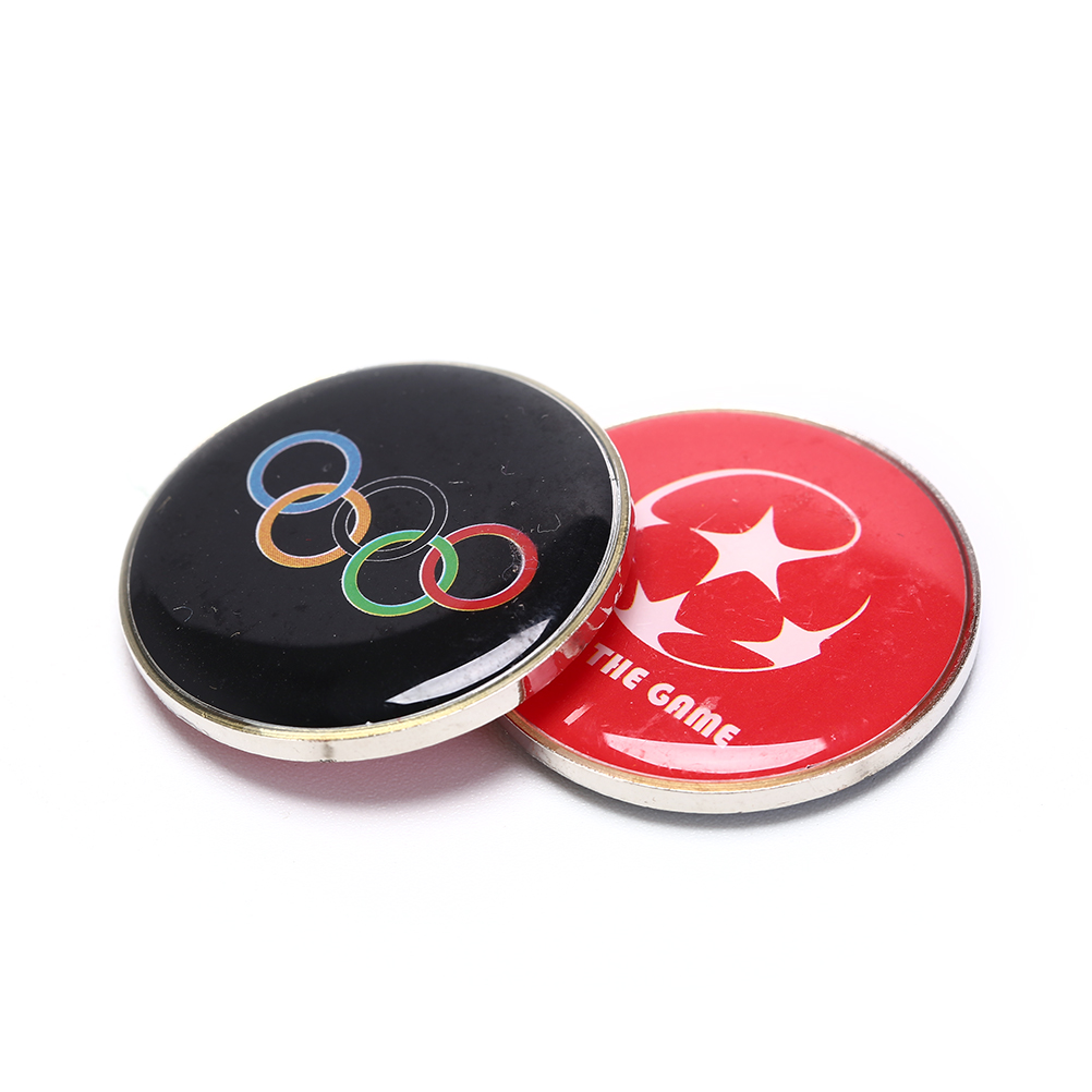 1PC Sports PVC Soccer Football Champion Pick Edge Finder Coin Toss Referee Side Coins For Table Tennis Football Matches