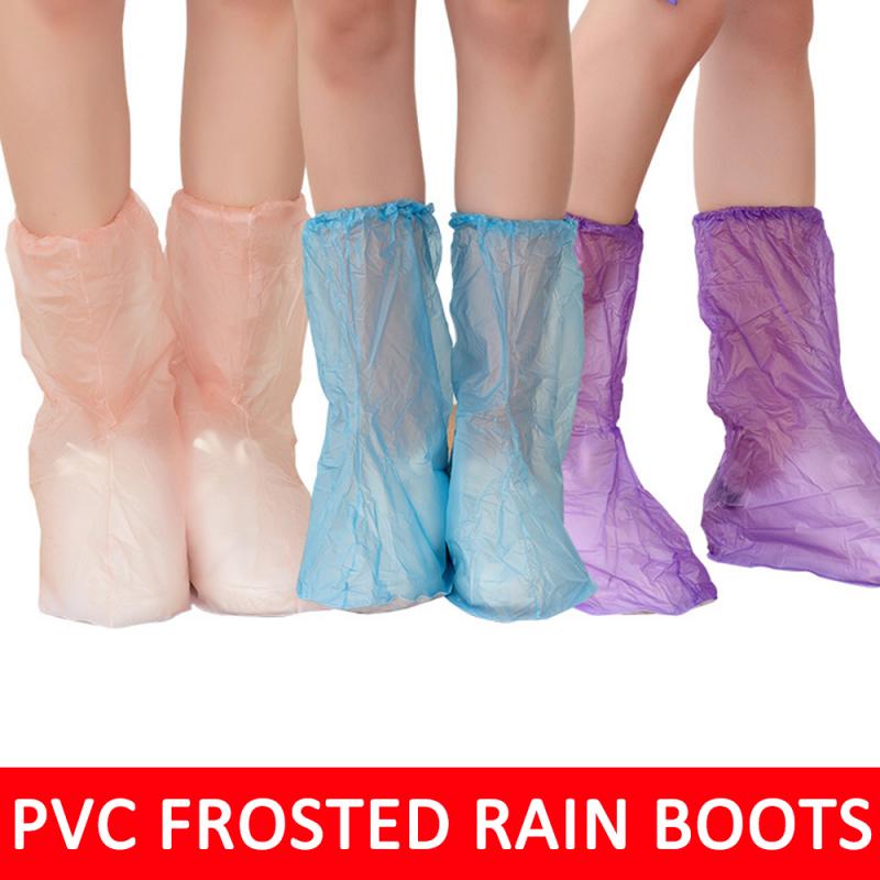 10/50/100Pair Disposable Waterproof Plastic Shoe Covers Boots Cover Anti Slip Boot Carpet Protectors Indoor Outdoor Rainy Day