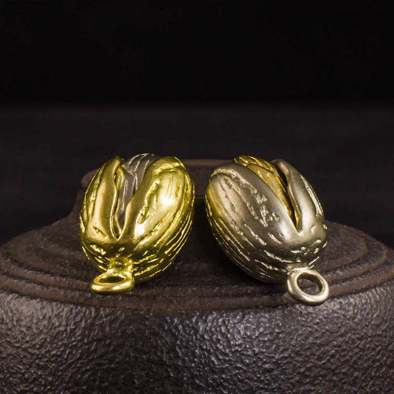 brass nut pendants (4)