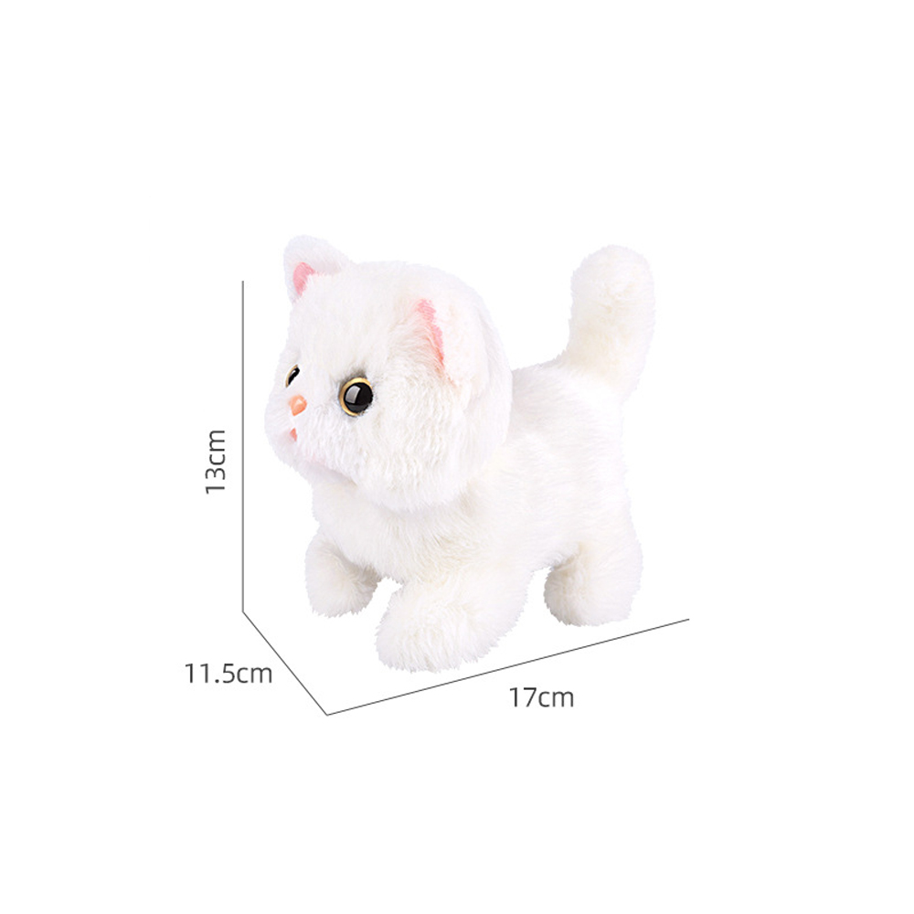 Baby Plush Toy Sound Control Cats Stand Walk Electronic Pet Interactive Toys for Kids Cute Robot Cat Children Birthday Gift