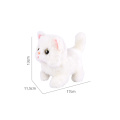 Baby Plush Toy Sound Control Cats Stand Walk Electronic Pet Interactive Toys for Kids Cute Robot Cat Children Birthday Gift