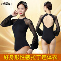 Doubl adult Latin ballet Dancewear Dress Women Latin Training body Sets Latin Back leolard Black Dance Practice Figure Costume