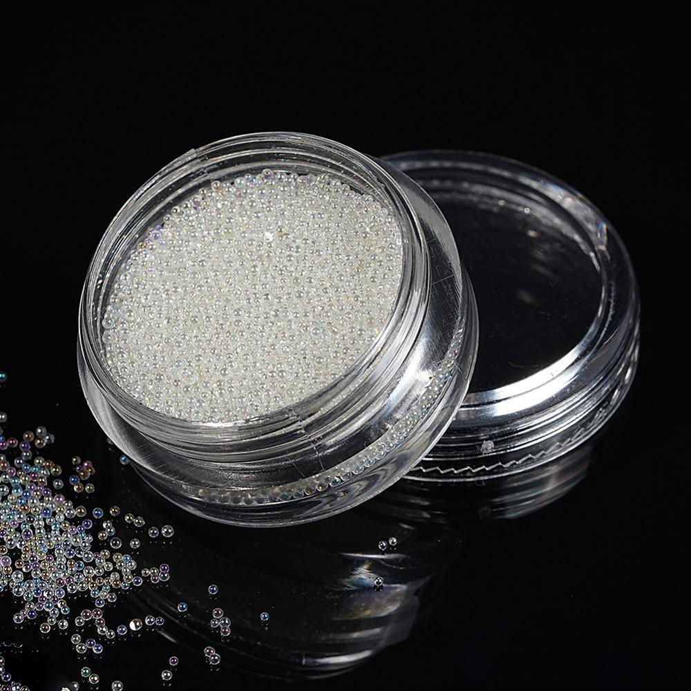 Caviar Beads Glitter Rhinestones for Nails Design Tiny 3D Micro Bead Bouillon Nail Art Decoration Crystal AB Glass