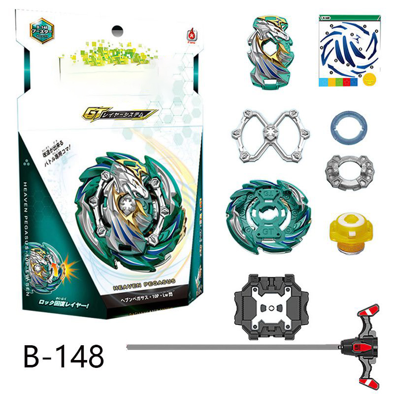 Burst GT Booster B148 HEAVEN PEGASUS.10P.Lw Spinning Top with Launcher Juguetes Metal Fusion Gyroscope Toys for Children Boys
