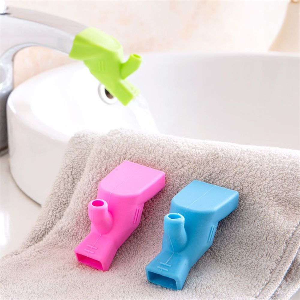 Durable Baby Washing Hands Faucet Extender Fountain Food-grade Silicone Tap Adapter Bathroom Kitchen Accessories