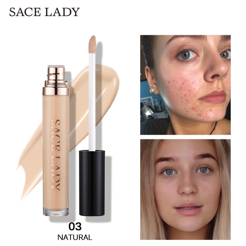 SACE LADY Face Concealer 6ML Liquid Foundation Full Cover Dark Circles Eye Base Concealer Acne Natural Lasting Makeup Cosmetic