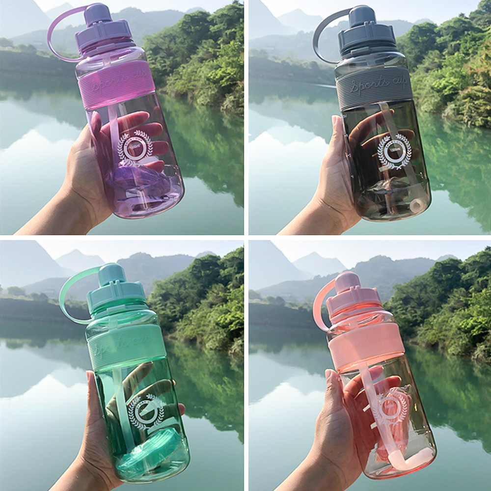 600-2000ml Outdoor Fitness Drinking Bottle Kettle Large Capacity Portable Climbing Bicycle Water Bottles BPA Free Gym Space Cups