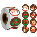500pcs Christmas Candy Packaging Gift Boxes Labels Dragee Cupcake Box Cookie Bag Kraft Paper Sticker Chocolate Packaging Paper