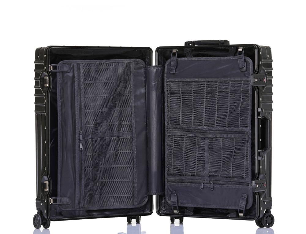 20''24''26''29'' Classic ABS+PC Aluminum Frame rolling luggage Business Cabin trolley Luggage travel Suitcase Universal wheel
