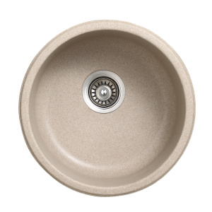 Round single bowl granite kitchen sink