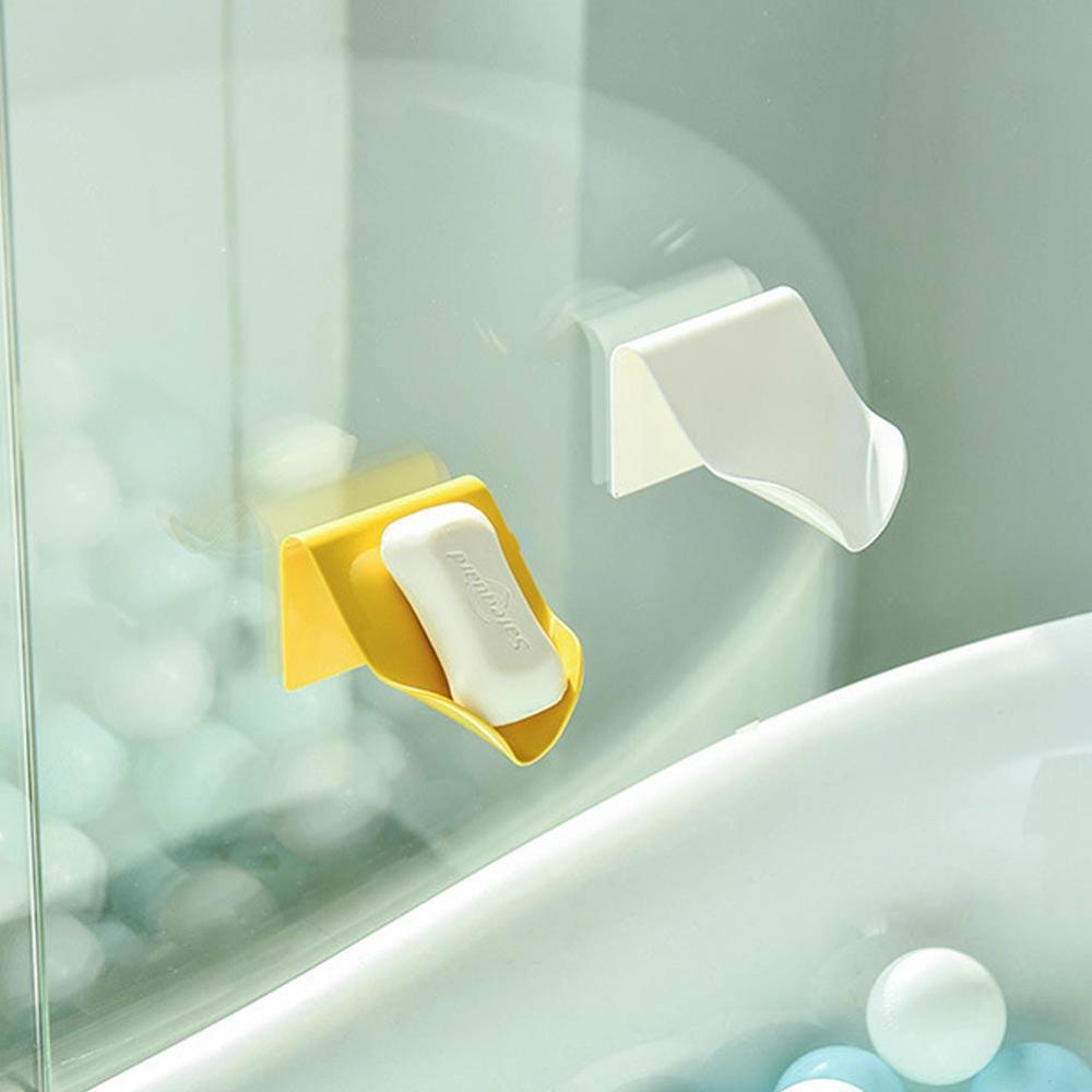 New Portable Soap Dishes Drain Sponge Holder Bathroom Organizer Wall Mounted Storage Rack Soap Box Kitchen Hanging Shelf