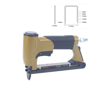 MEITE MT1016J Crown 11.2mm Pneumatic Nail Gun leg length 6-16mm air stapler for Furniture and Fram