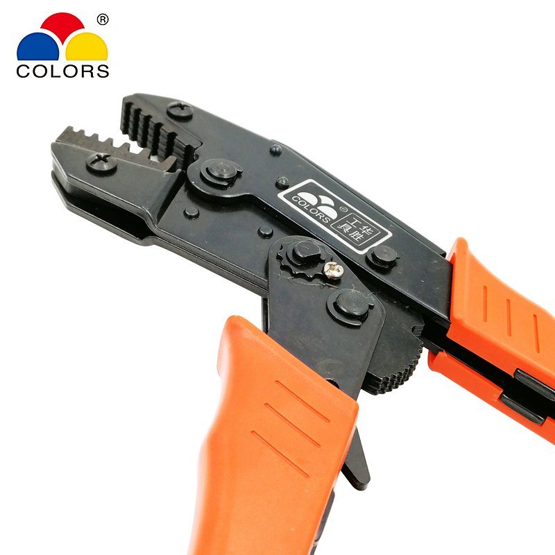 Crimping pliers tools for insulated non-insulated ferrules tubular terminal self-adjusting 230mm pliers 10-35mm2 7-2AWG
