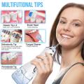 5 Modes Portable Oral Irrigator 300ml Waterproof Dental Water Flosser Jet USB Irrigator Dental Teeth Cleaner + 5 Jet Tips & Bag