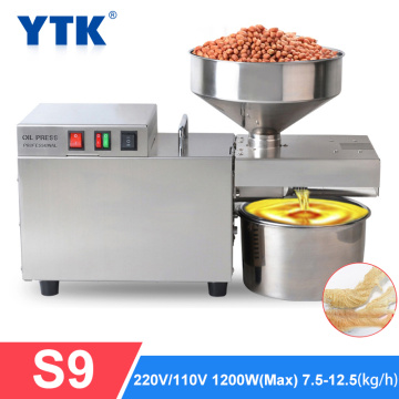 YTK S9 Automatic Stainless Steel Oil Press Heavy Duty Intelligent Commercial Oil Press Sunflower Seed Peanut 1500W (Max)