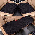 Auto-Time Flax Car Seat Covers Front/Rear/Full Set Car Seat Cushion Linen Fabric Seat Pad Protector Car Accessories Anti-slip