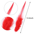 50Pcs 10-15Cm Mint Green Natural Chicken Feathers Decoration Accessories For Carnival Needlework Home Decor Crafts Plumes Rouge