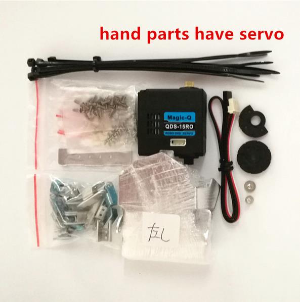 Robot Hand-Five Fingers/Metal Manipulator Arm/Mini Bionic Hand/Humanoid Robot Arm/Gripper/Car Accessories/Left/Right/DIY RC