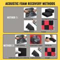 4PCS/Set 500x500x50mm Acoustic Panels Soundproofing Studio Foam Treatment Sound Proofing For Home Office School KTV