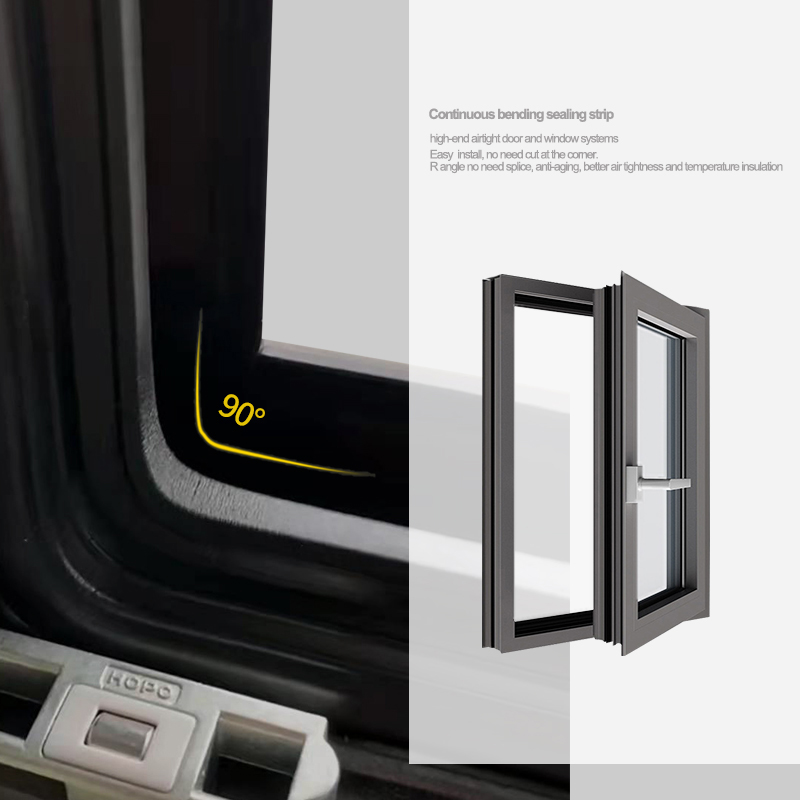 continuously bend window seals
