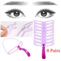 8 pcs New Eyebrow Stencil Grooming Template Kit Supplies Eyebrows Shaper Model Makeup Styling Tool