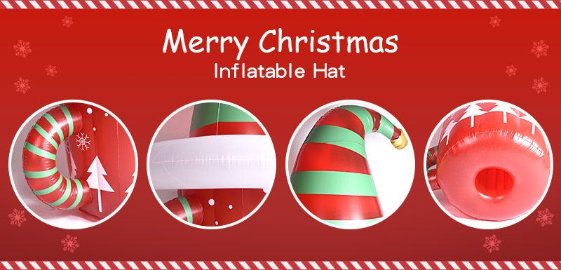 Christmas Inflatables Christmas Hat Inflatable Yard Decoration