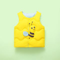 Children's Printing Down Cotton Vest Autumn Winter New Cartoon Printed Bee Boys and Girls Baby down Cotton Vest Waistcoat