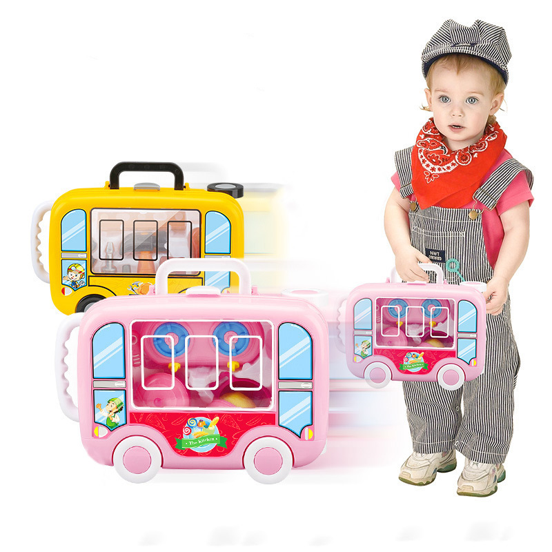 Hot Selling Children Pretend Play Toys Hospital Medicine Suitcase Luggage Toys Kitchenware Tools Trolley Case