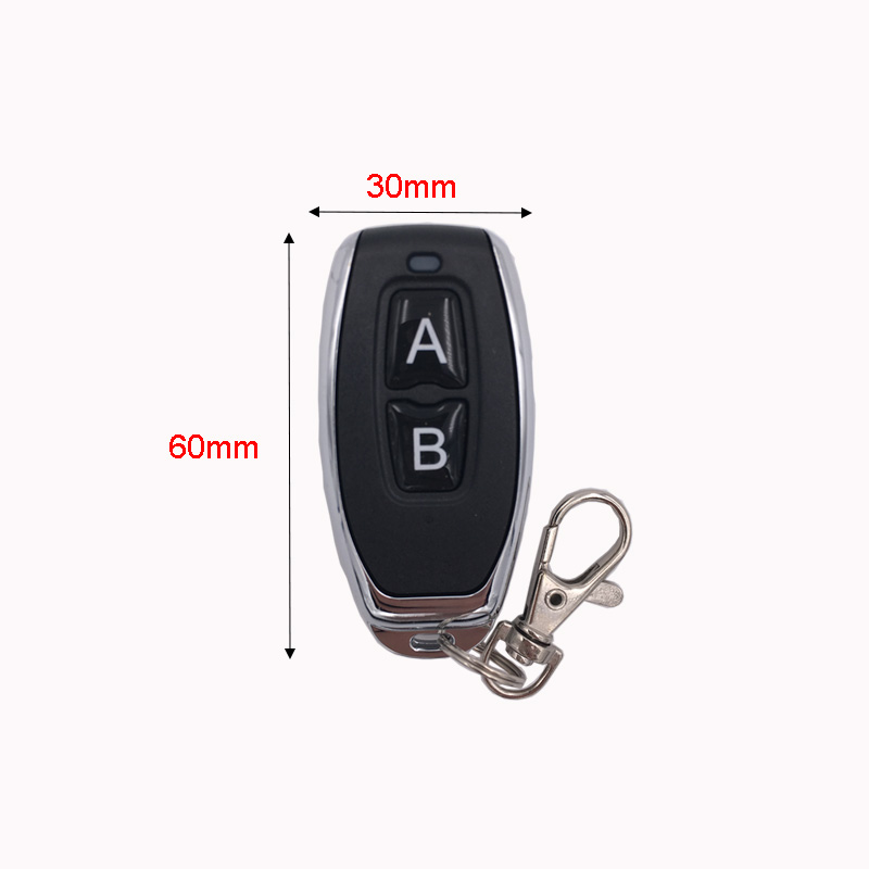 433Mhz Wireless Remote Control 2 buttons EV 1527 Learning Code Transmitter Key Fob for Gate Garage Door controller No Clone