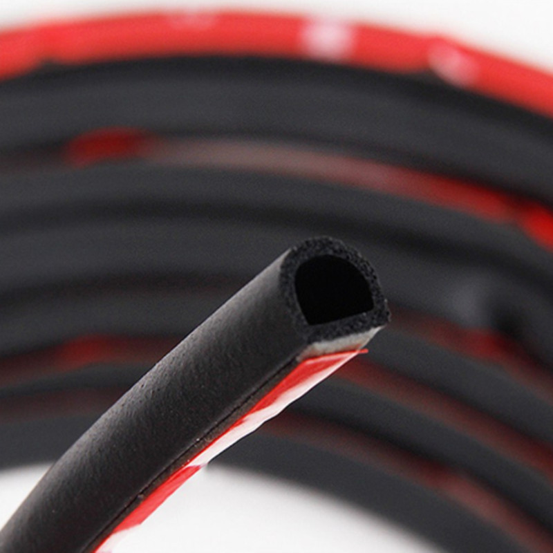 Big D 14*12mm Universal Weather Strip Car Sound Insulation Sealing Rubber Strip Anti Noise Rubber Tape Car Door Seal