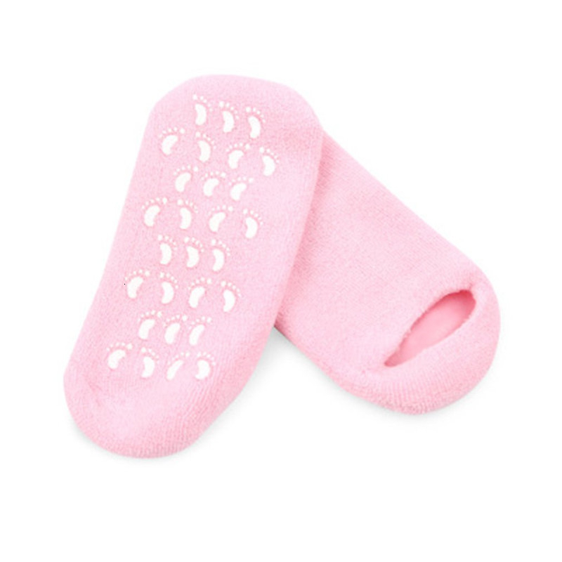 2pcs Moisturizing Whitening Exfoliating Foot Mask Gloves Spa Gel Socks With Toes Hand Mask Feet Care Beauty Cotton Socks