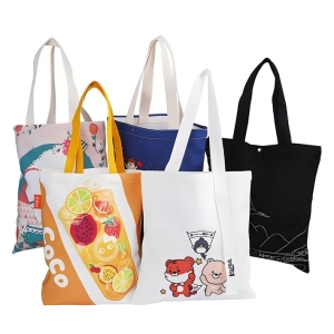 cute funky cotton tote bag