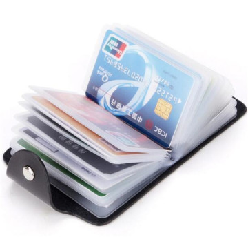 1pc PU Function 24 Bits Credit Card ID Card Wallet Cash Holder Organizer Case Pack Business Credit Card Holder Bank Card Package